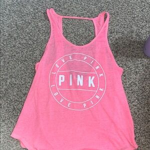 PINK Victoria's Secret Bright Pink Tank Top